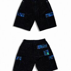 Bermuda Copal Negra/Camuflaje (azul)